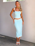 NOVA MIDI SKIRT BLUE