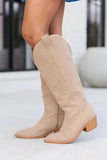 Shania Tan Tall Cowboy Boots