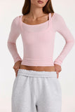 ButterCloud Layered Top in Blush