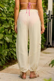 Gwen Cream Gauze Harem Pant