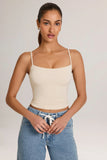 Modal Scoop Neck Tank Top in Ivory