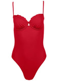 Bermuda Underwire Swimsuit Red