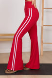 Daily Dash Cherry Red Flare Leggings SALE