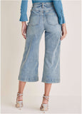 Sophia Wide Leg Crop Jeans Light Wash