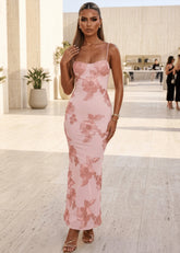 Blissful Moments Maxi Dress Peach