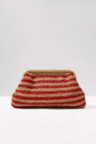 Maeve Striped Clutch
