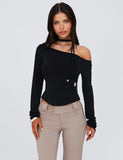 MIETTA TOP BLACK