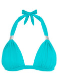 Goddess Push Up Halter Top Aqua Reef