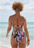Bermuda Underwire Swimsuit Desert Ikat Black