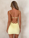 MINERVA MINI DRESS BUTTER YELLOW