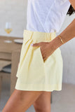Belle Yellow Flare Shorts
