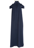 Cold Shoulder Maxi Dress Navy
