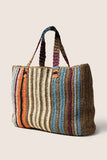 Woven Striped Tote