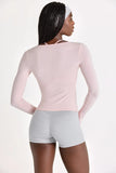 ButterCloud Tie Front Top in Blush
