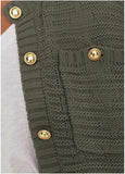 Button Detail Cardigan Olive
