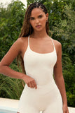 Cut Out Bodysuit in Oat