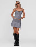 ROWENA MINI SKIRT GREY