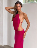 EVANNA MAXI DRESS BERRY