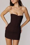 NIYA BANDAGE DRESS CHOCOLATE