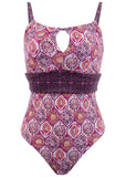Belted One Piece Royal Mosaic