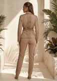 Lost Intentions Cut Out Two Piece Suit Stone