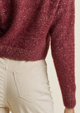V Neck Sweater Burgundy