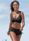 Lovely Lift Wrap Bikini Top Black Beauty