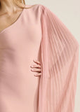 One Shoulder Bandage Dress Pink