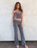 EMORY TOP GREY PINSTRIPE