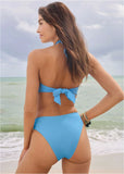 Nassau Halter Top Azure Blue