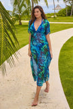 Dune Midi Caftan Saltwater Tie Dye