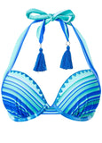 Tassel Stitch Push Up Top Seascape
