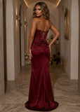 Stolen Moments Corset Gown Wine