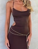 SURIYA MAXI DRESS CHOCOLATE BROWN
