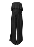 Strapless Jumpsuit Cover Up Black Beauty