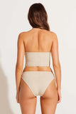 Cali High Leg Full Bottom Natural Calico Crochet