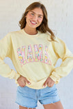 Mama Block Lemons Yellow Graphic Sweatshirt
