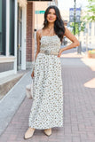 Rowan Brown Floral Maxi Dress