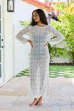 Being Shady Natural Open Knit Midi Cover Up SALE