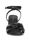 Knot Strap Heel Black
