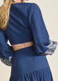Printed Two Piece Set Blue Multi