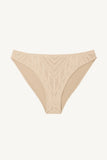 Cali High Leg Full Bottom Natural Calico Crochet
