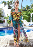 Long Kimono Cover Up Jungle Party