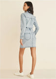 Denim Shirt Dress Light Wash