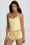 Low Rise Mini Shorts in Lemon
