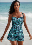 St Tropez Swim Dress Cool Kaleidoscope