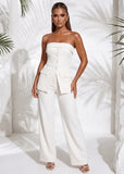 Polished Presence Tailored Trousers Ivory