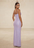 Runaway Royalty Sequin Gown Lilac