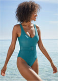 Belted One Piece Deep Teal