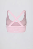 Super Sculpt Seamless Crossback Sports Bra in Soft Pink